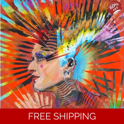 Portrait Punk Rock Style 632